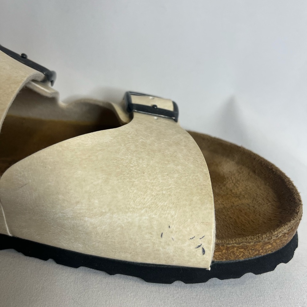 Birkenstock Cream Sandals Women’s Size 6 - Picture 4 of 8